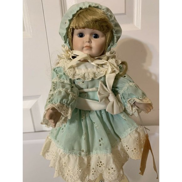 Vintage Porcelain‎ Bradley’s Doll Big Eye Girl 14” Thomasina - Picture 11 of 11